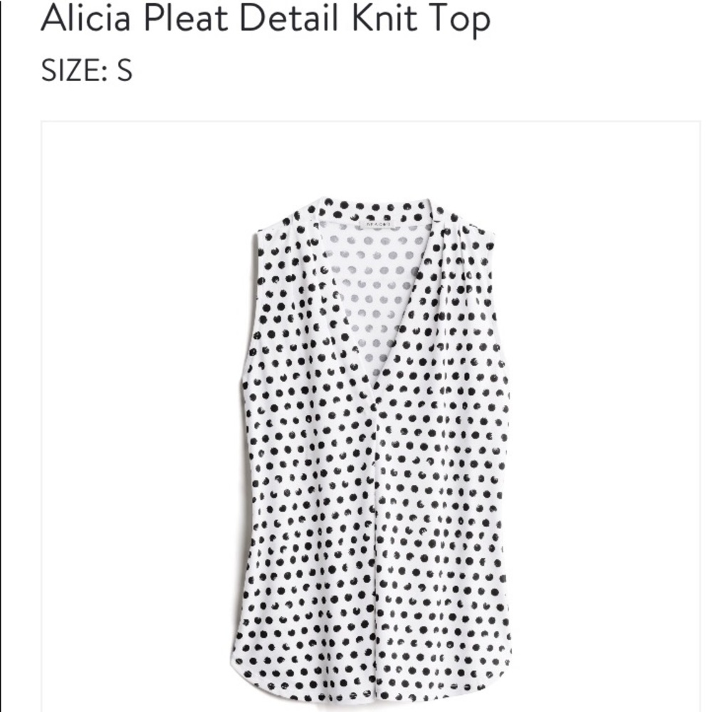 NWOT Beacon pleat detail knit top